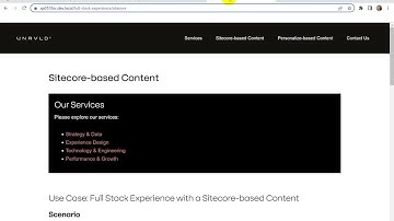 Full Stack Experience in the Sitecore Personalize with a Sitecore-based content