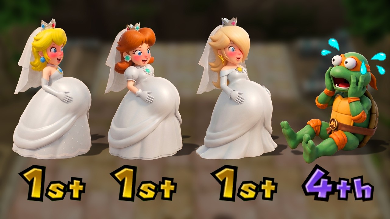 マリオパーティシリーズ】全3vs1ミニゲーム！プリンセスチーム（ピーチ