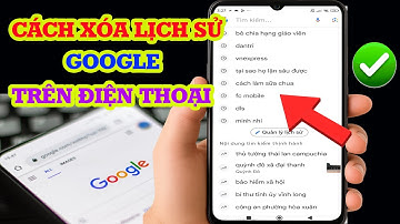 Cách xóa lịch sử Google trên điện thoại - Xóa lịch sử tìm kiếm Google