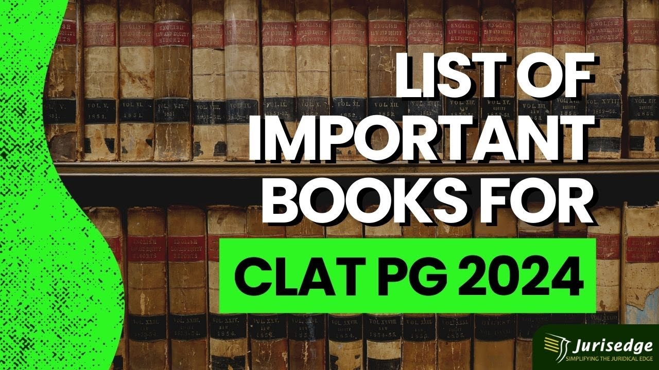 List of Important Books for CLAT PG 2024Preparation Sources YouTube