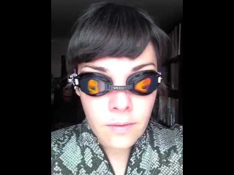 holographic swimming goggles