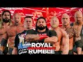 Wwe 2k22 gameplay 30 mens royal rumble winner faces king roman reigns  wwe 2k22 live stream