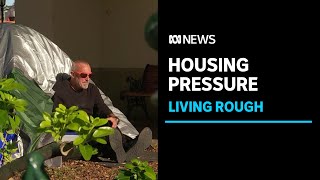 Rental crisis in Tasmania forcing people to sleep in tents in below freezing weather | ABC News