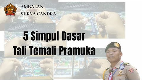 Cara Sederhana Membuat 5 Simpul Dasar Pramuka || #simpul #pramuka #asc #lifehack