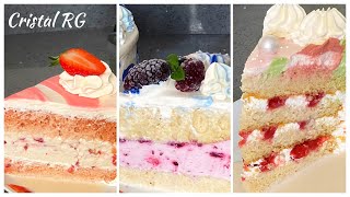 3 Cakes with delicious fillings