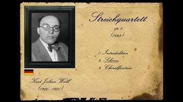 Weill - Streichquartett op.8
