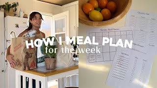 how I meal plan for the week | grocery haul, easy meal ideas