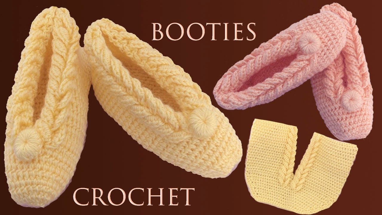 Zapatos a Crochet tamaño adulto tejidos con ganchillo paso a paso en Punto  Trenzas - YouTube