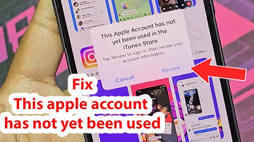 This apple id has not yet been used in the itunes store how to fix