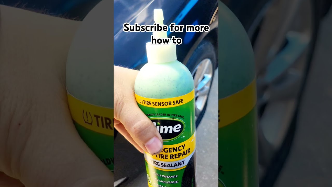 How To Use Slime Emergency Repair Automobile Tirefix