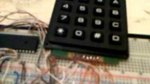 7 SEGMENT DISPLAY AND KEYPAD