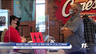Raising Canes creates 110 jobs in yuma