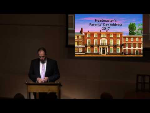 Bootham | Parents' Day 2017 | Headmaster's Address