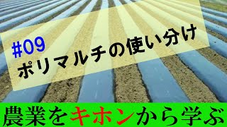 【農業のキホン09】目的に合わせてポリマルチを使い分けよう