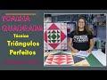 Como fazer uma TOALHA QUADRADA com a técnica TRIÂNGULOS PERFEITOS/Aprenda patchwork com Roberta Luz