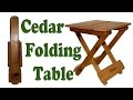 Wooden Folding Side Table
