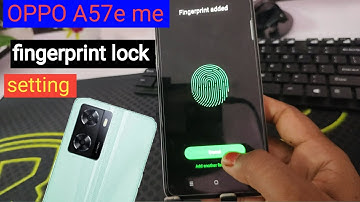 OPPO A57e me fingerprint lock setting/OPPO A57e me display fingerprint lock kaise lagaye