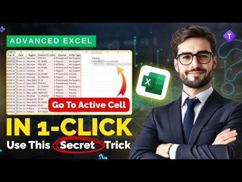⚡ Excel Shortcut to Jump to Active Cell | Advanced Excel Tips | Time-Saving Excel Tip - TechLoons