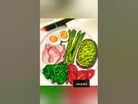 нарисованая еда🤫🍳#рекомендаций #подпишисьзайка #рек - YouTube