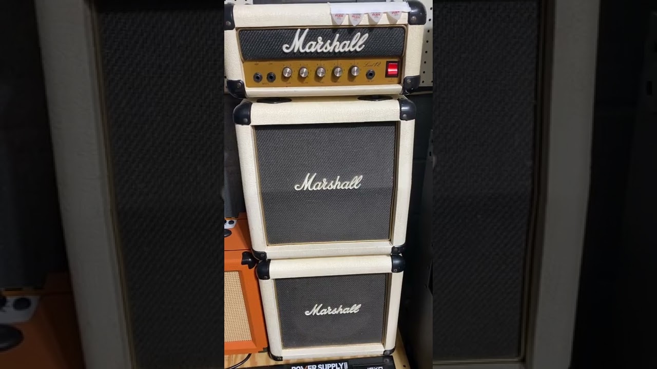 Quick profile of vintage solid state Marshall mini stack.