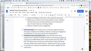 Week 6 Asynchronous Work Video