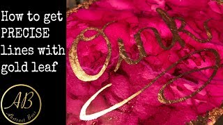 How to get PRECISE lines with gold leaf