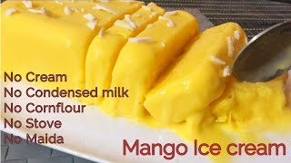 Just Mix And Freeze It / Mango Ice Cream Without Cream / Mango Ice Cream Recipe / Rahilas Cookhouse