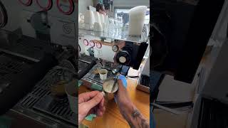 Jimmy in the Artisti Coffee Roasters espresso bar making a couple of piccolo’s POV ☕️