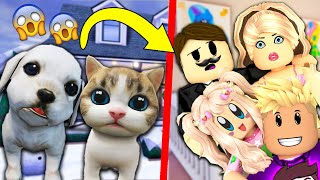 Kedi̇ Ve Köpek Olduk Komi̇k Hi̇kaye Roblox Rp