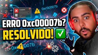 ERRO 0xc000007b? RESOLVIDO EM MINUTOS! (WINDOWS 11/10/8/7)