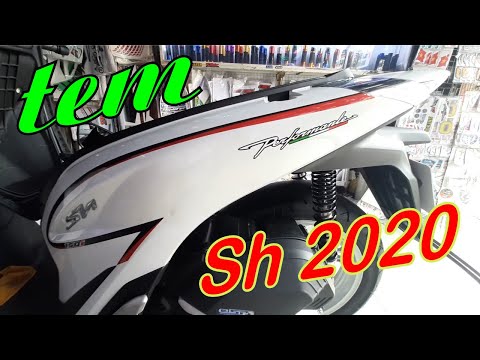 Video Tem Sh 2020 | Dán Tem Xe Sh 2020 Màu Trắng Lên Tem Đỏ... - youtube