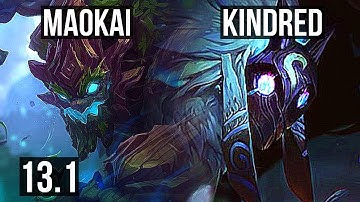 MAOKAI vs KINDRED (JNG) | Rank 2 Maokai, 7/0/5, Godlike | EUW Grandmaster | 13.1