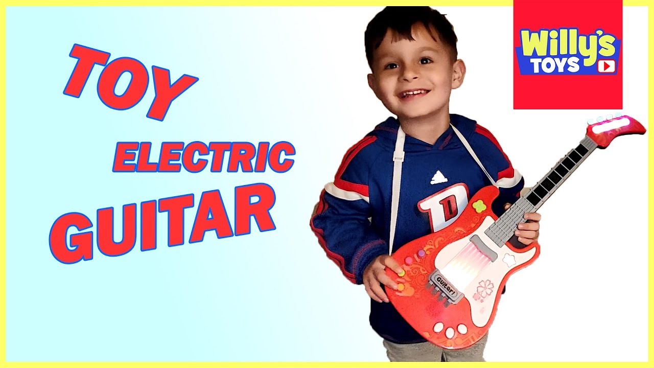 Educational Toy Guitar Dinosaur Battery Operated Childrens Kids Toy Guitar w/ Lights and Modes with Sound and Lights Sounds Toy Electric Guitar with Interactive Buttons 