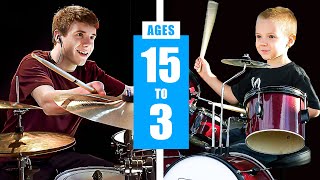 How a Drummer is Made - ages 15 to 4