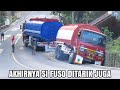 Dump Truck Hino Fuso Goprak Fuso Fighter Ditanjakan & Evakuasi Tangki Fuso Datarik Truk Tangki Lagi