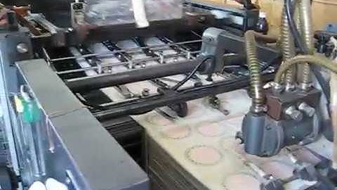 screen printing machine with wicket dryer