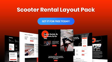Get a FREE Scooter Rental Layout Pack for Divi