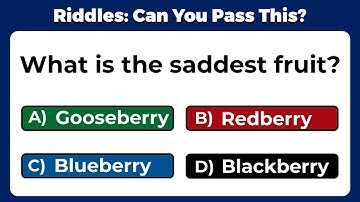Riddles Quiz - CAN YOU PASS THESE 10 TRICKY RIDDLES WITH OPTIONS? |  Part 2