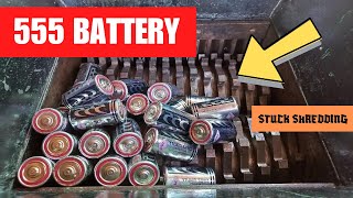 555 Battery vs Shredder | Oddly Satisfying Videos