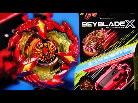 THE BEST! Soar Phoenix Deluxe String Launcher Set UNBOXING + BATTLES! || Beyblade X