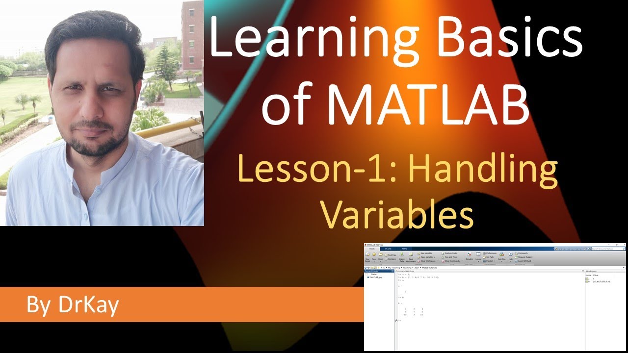 MATLAB Basics Tutorial 1 - Handling Variables | Learning MATLAB Basics ...