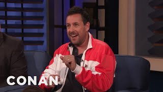 Adam Sandler’s Family Critiqued His On-Screen Kiss With Jennifer Aniston | CONAN on TBS