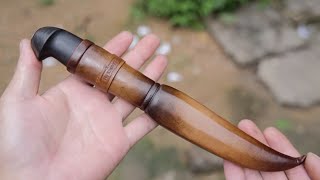 Making a Puukko knife - Part 4 end - leather sheath | H2.knives