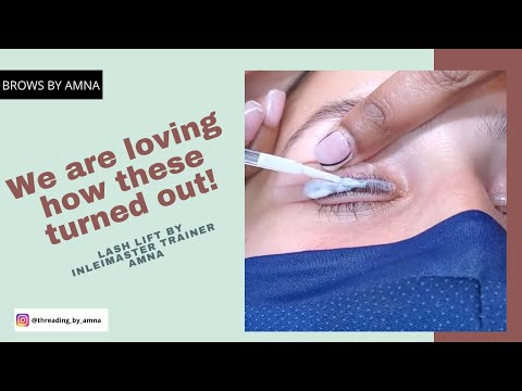 Inlei Master Trainer | Signature Lash Lift  tutorial | BROWSBYAMNA