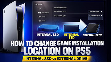 Hoe je de installatielocatie van een game op de PS5 kunt wijzigen (handleiding: interne SSD versu...
