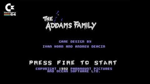 The Addams Family (Ocean 1992)  - C64 Loading Screen & Title Menu Archive