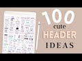 100 Cute Ways to Write a Title | (Easy Header Ideas)