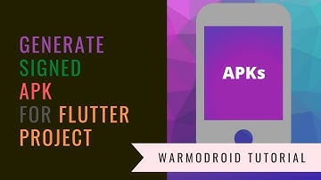 Create singed APK or app bundle for the Flutter project