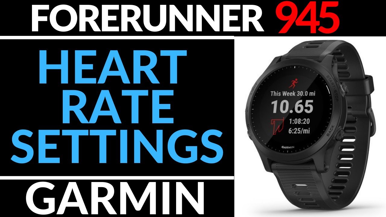 Sandsynligvis letvægt Isolere Turn On / Off Heart Rate Monitor - Garmin Forerunner 945 Tutorial - YouTube