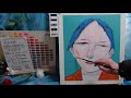 Oil painting  portrait day 4 END op677-4 [LIVE]--  "Contemporary art"